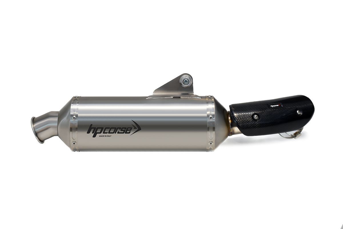 HP CORSE SP-1 SHORT SATIN STAINLESS STEEL SLIP ON for Royal Enfield Himalayan 450 HP CORSE SP-1 SHORT SATIN STAINLESS STEEL SLIP ON for Royal Enfield Himalayan 450